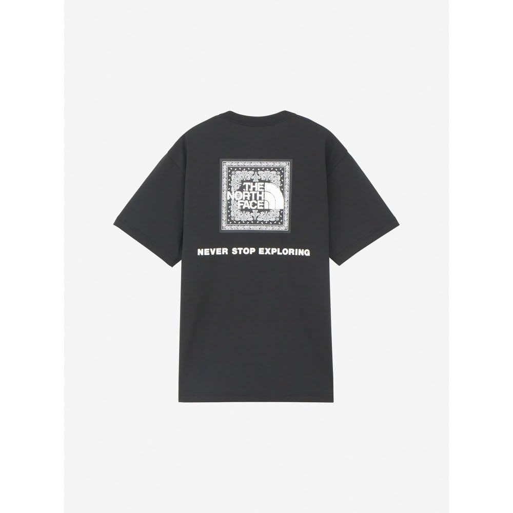 The North Face NT32446 Short Sleeve Bandana Square Logo Size L Tee, Black,
