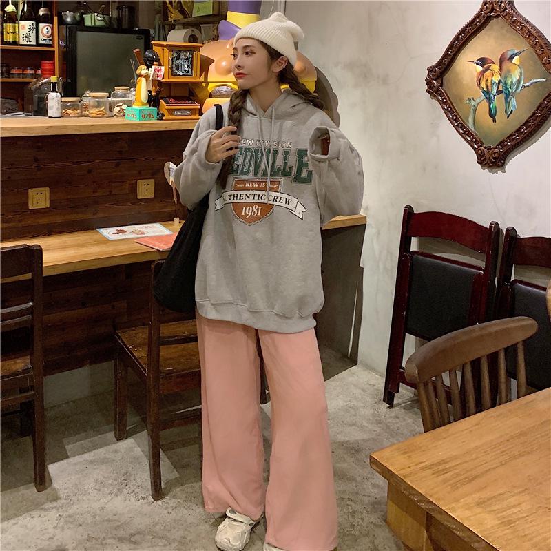 Super Cozy Velvet Oversized Hooded Sweater for Women - Spring, Autumn, Winter Trendy Loose Top