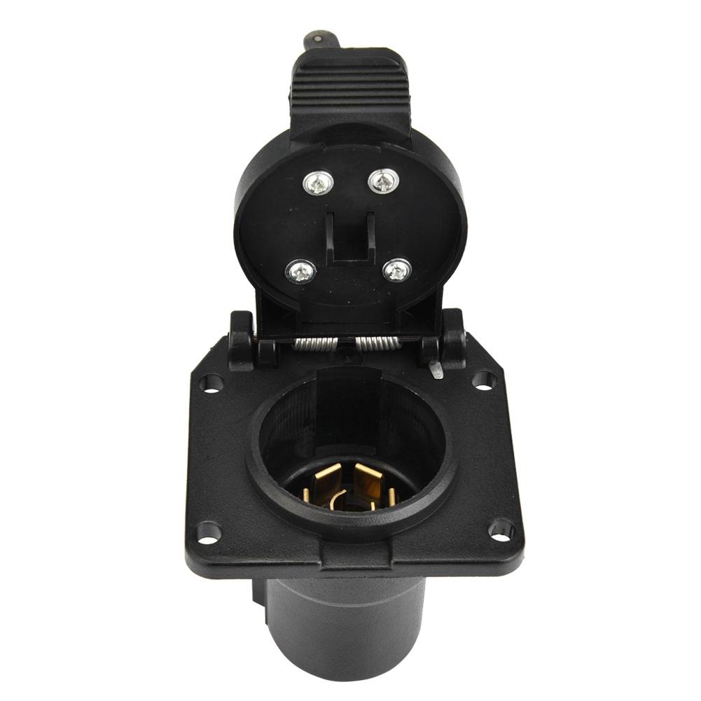 12V-24V 7-pins bil elektrisk kontakt tilhengerkontakt adapterplugg for campingvogn tilhenger