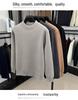 Men's Winter Velvet 500g Thick Knit Half-High Collar Sweater