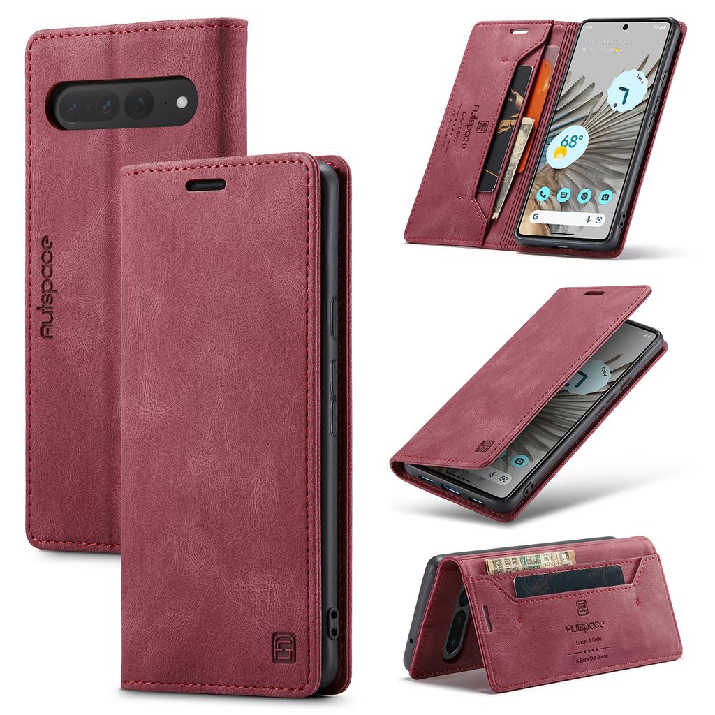 Custodia Portafoglio per Google Pixel 7 6 Pro, Slot per Schede con Blocco RFID, Supporto, Custodia per Telefono in Pelle PU, Copertura Magnetica a Flip per Pixel 6 Pro