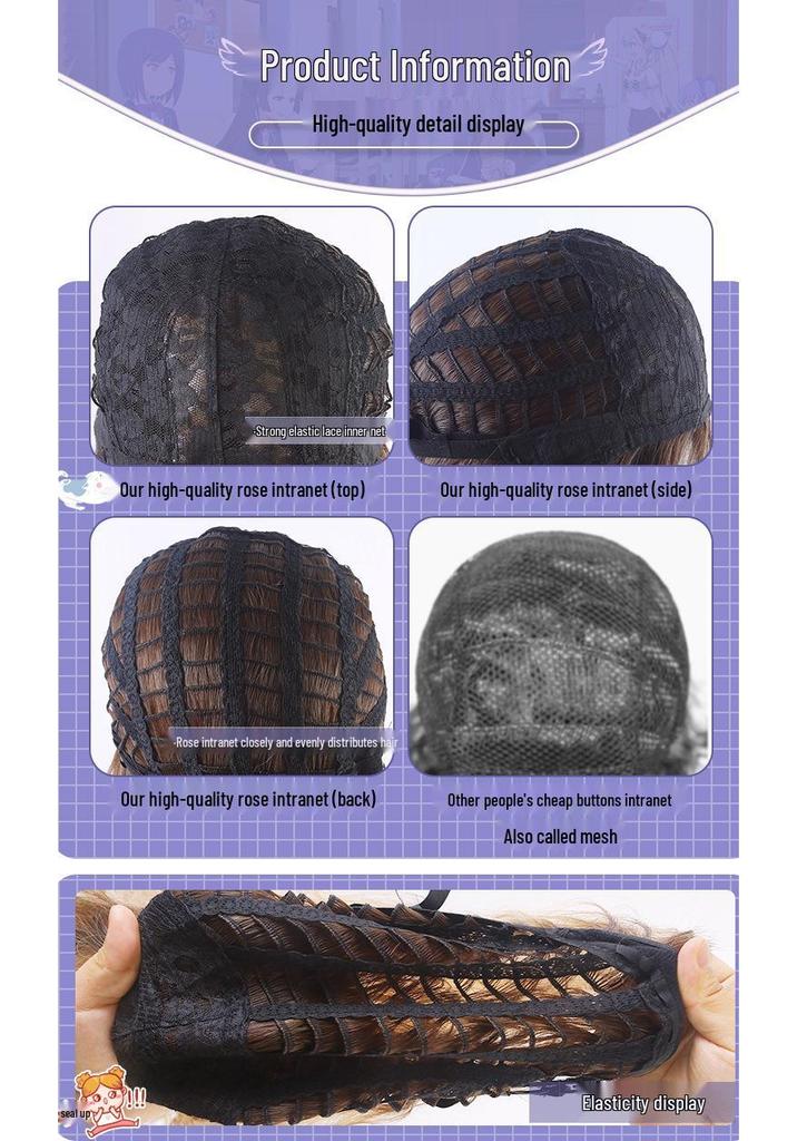 Cardamom Irregular Ghost Blood Cosplay Wig with Simulated Scalp and Long Hair