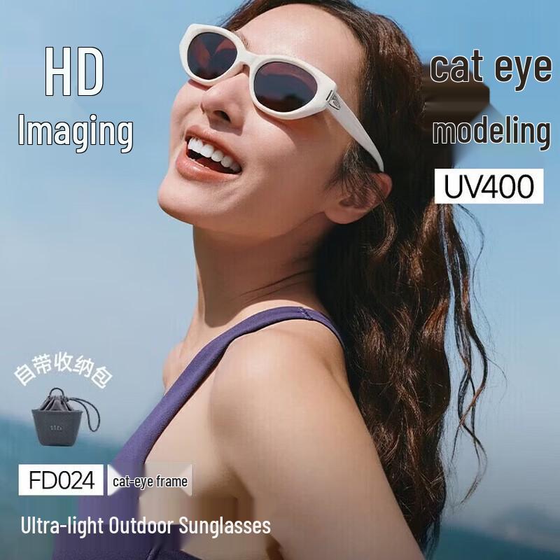 Beneunder Retro Foldable Cat-Eye Sunglasses