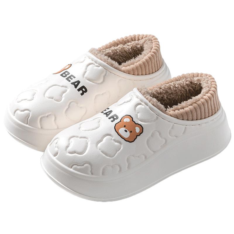 Waterproof Cotton Slippers Autumn and Winter 2025 New Bag Heel Indoor Non-slip Warm Thick-soled Cotton Shoes