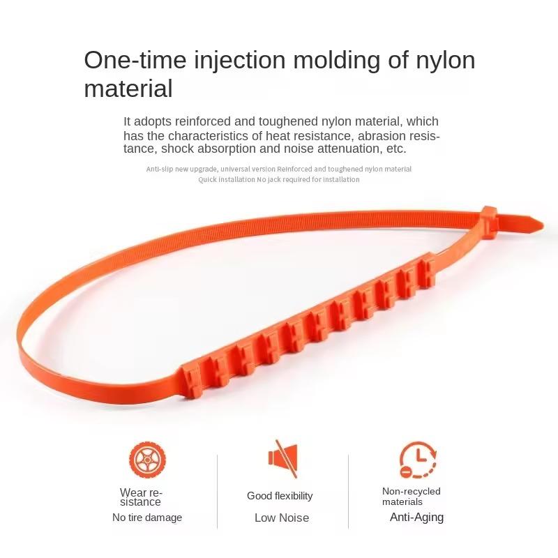 Car Tire Chains Winter Snow Anti-Skid Tyre Cable Ties Auto Outdoor Snow Tire Tyre Anti Skid Chain Emergency Accessories