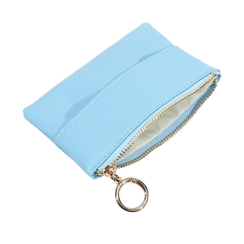 

Elegant Leather Tissue Box Storage Container Suitable For Carrying Outdoors And Decorating Living Room With Minimalist Atyle небо синє кольору