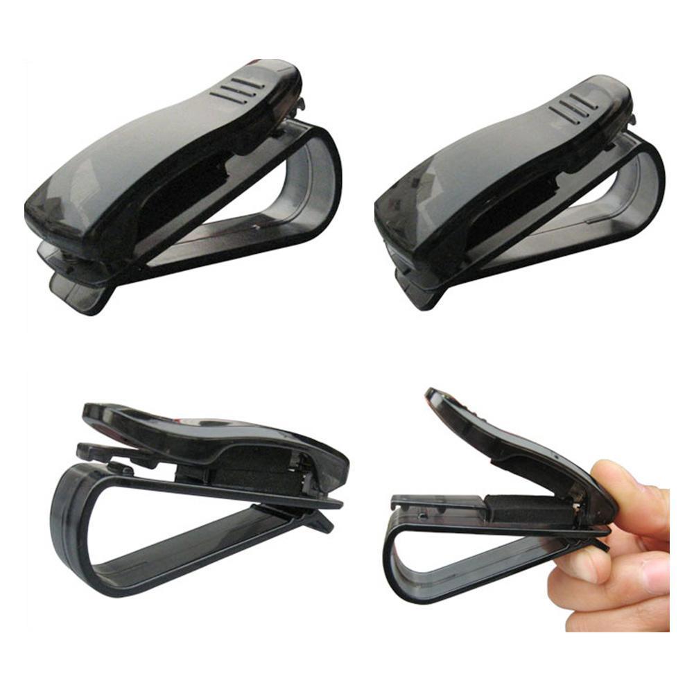 

4/2 шт. зажим для автомобильных очков, держатель для карточек, держатель для ручек чёрный
