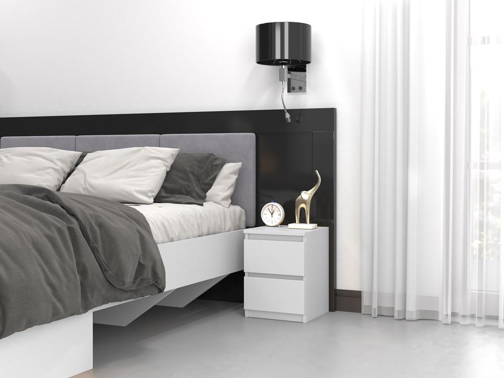 Malwa M2 Bedside Cabinet - White