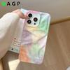 Ins Wrinkle Cute Colorful Lucky Wave Gradient Flower Tulip Phone Case for For Iphone 16 1 14 13 12 Pro Max 11 Soft Silicone Cover