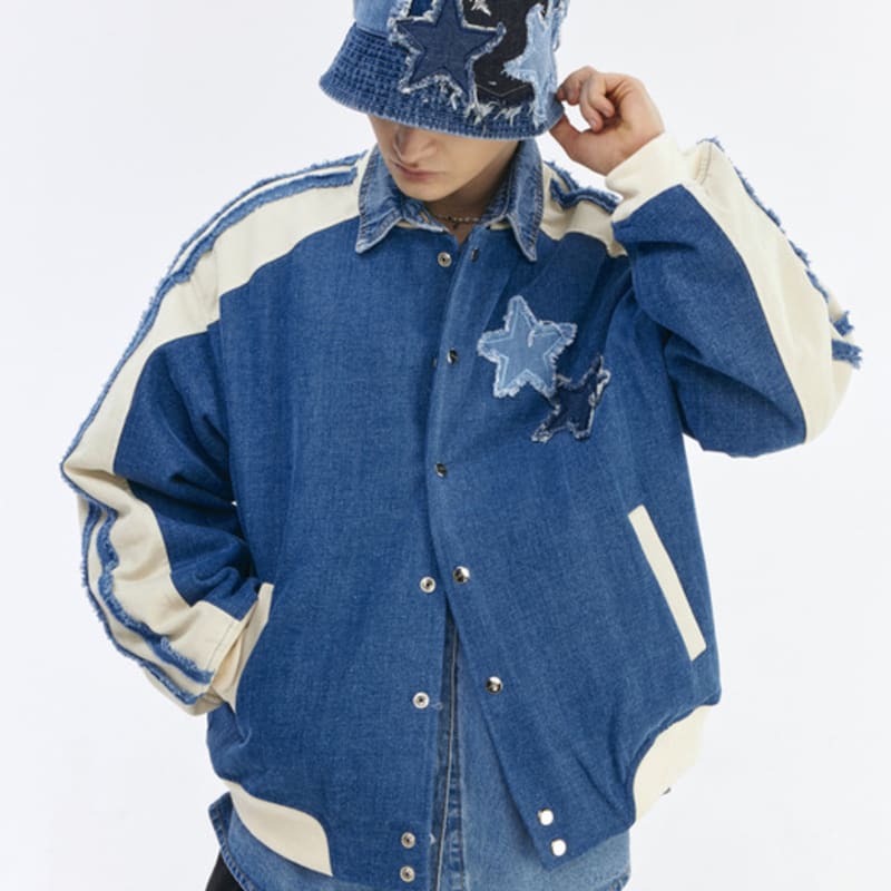 The GREATEST Star Denim Bucket BLUE