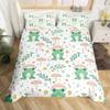 Green Tree Frog King Queen Full Duvet Cover Lovely Rain Trees Animal Bedding Set Wildlife Comforter Cover Polyester Quilt Cover