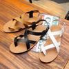 2025 Summer Men's Slippers Trend Korean Version of Flip-flops Non-slip Leather Sandals Roman Sandals Men's Beach Shoes