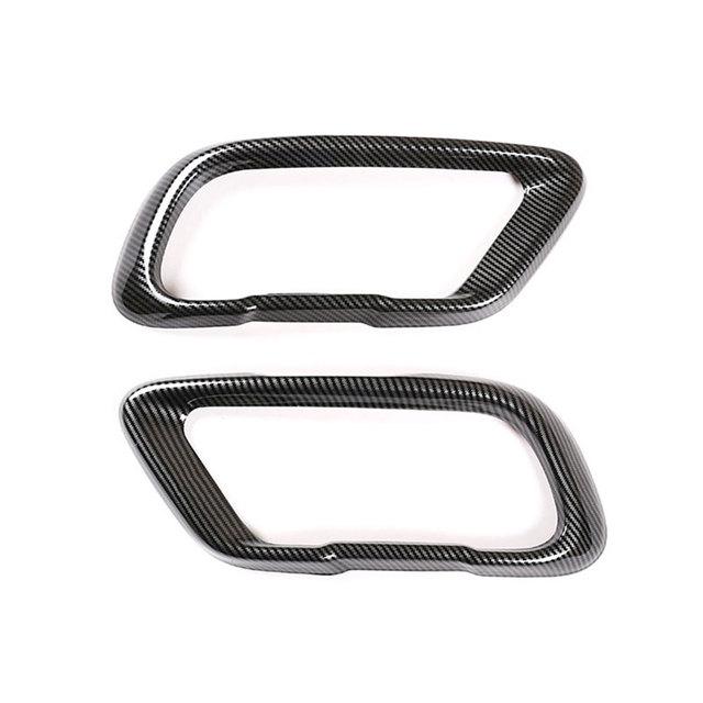 Stainless Steel 2pcs Car Tail Muffler Exhaust Pipe Output Cover Parts Trim For BMW X5 G05 X6 G06 X7 G07    M Sports