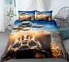 Motorbike Comforter Cover Set Queen Size, Boys Motocross Rider Duvet Cover, Teens Racing Motorcycle Dirt Bike Bedding Set Child