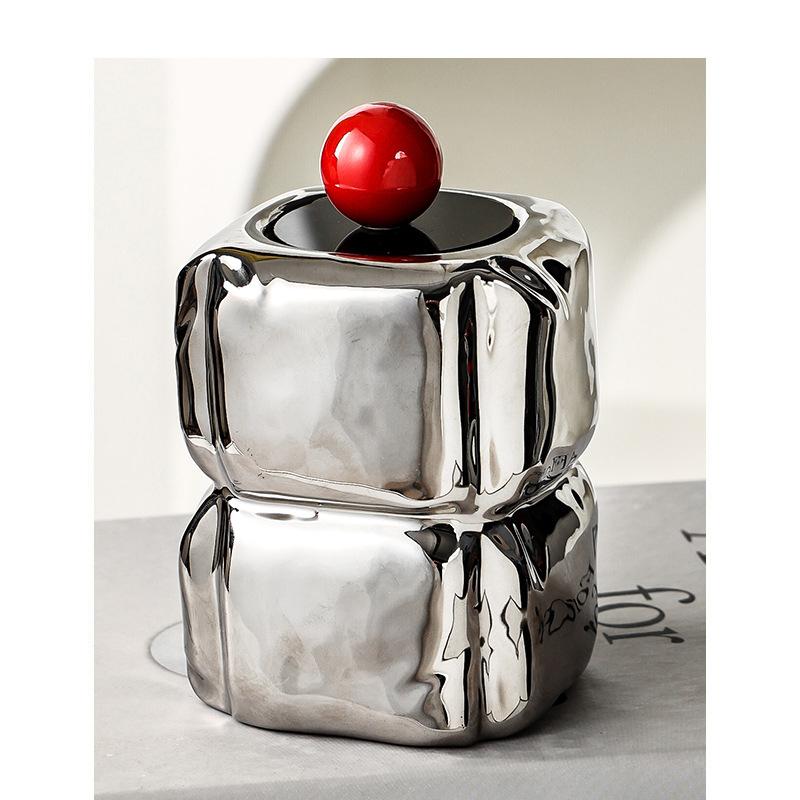 Nordic Dental Floss Box Storage Jar Desktop Home Creative Zahnstocher Tube Cotton Swab Box Storage Box Modern Home Decoration