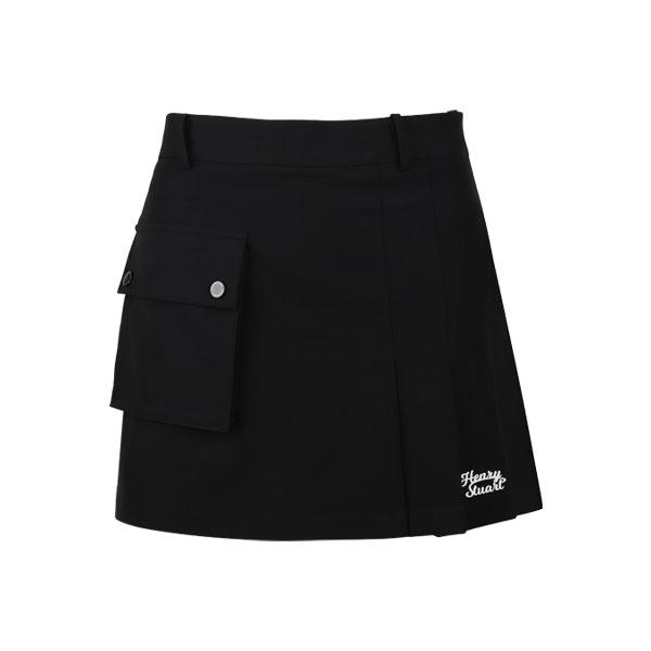 Henry Stuart Women'S Big Out Pocket Elastic Skirt Black