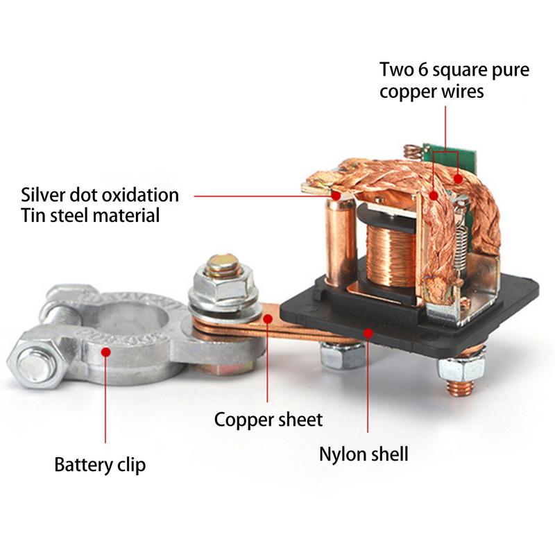 12V 24V 2,4 W/200A Universal Batterie Schalter Relais Integrierte Drahtlose Fernbedienung Trennen Cut Off Isolator Master Schalter