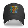 Retro Original  Rainbow Linework Sandwich Baseball Cap Sun Cap Outdoor Workouts Hat