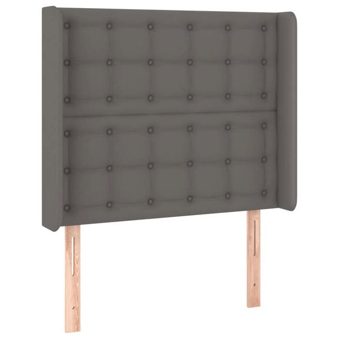 VidaXL LED Headboard Bedroom Furniture Single Bed Accessory Headboard Interior Grey 3124124