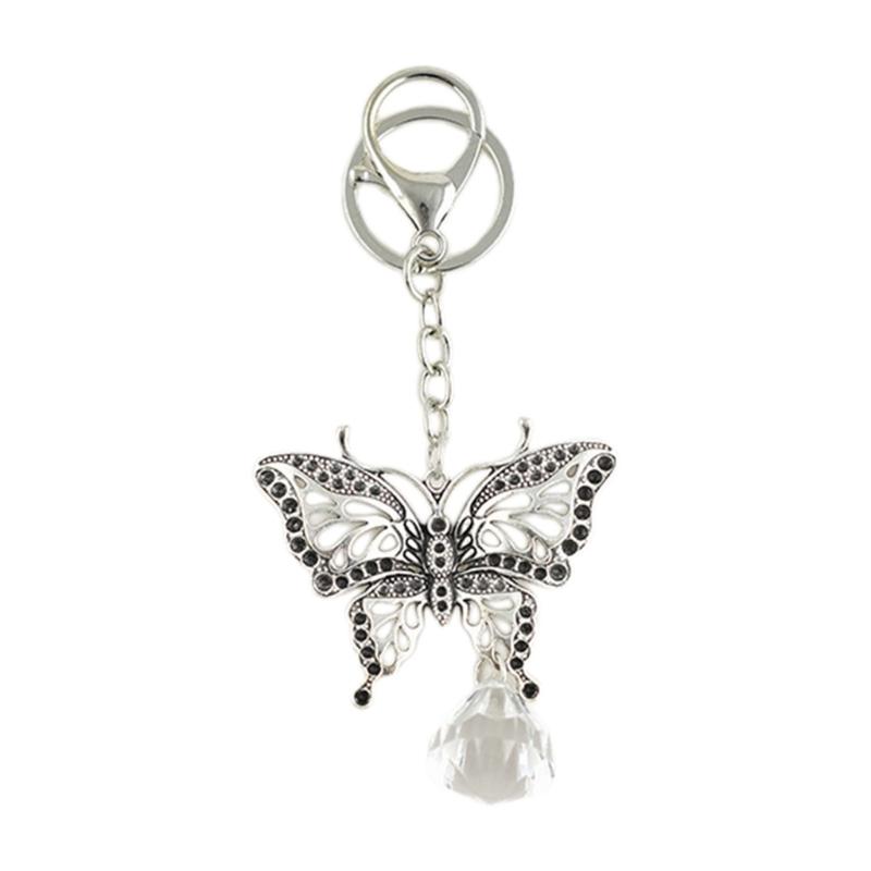 

Sweet Cool Hollow Butterfly Keychain Cute Pendant Keyring Ornament Key Holder Backpack Handbag Charm for Girls Women 1