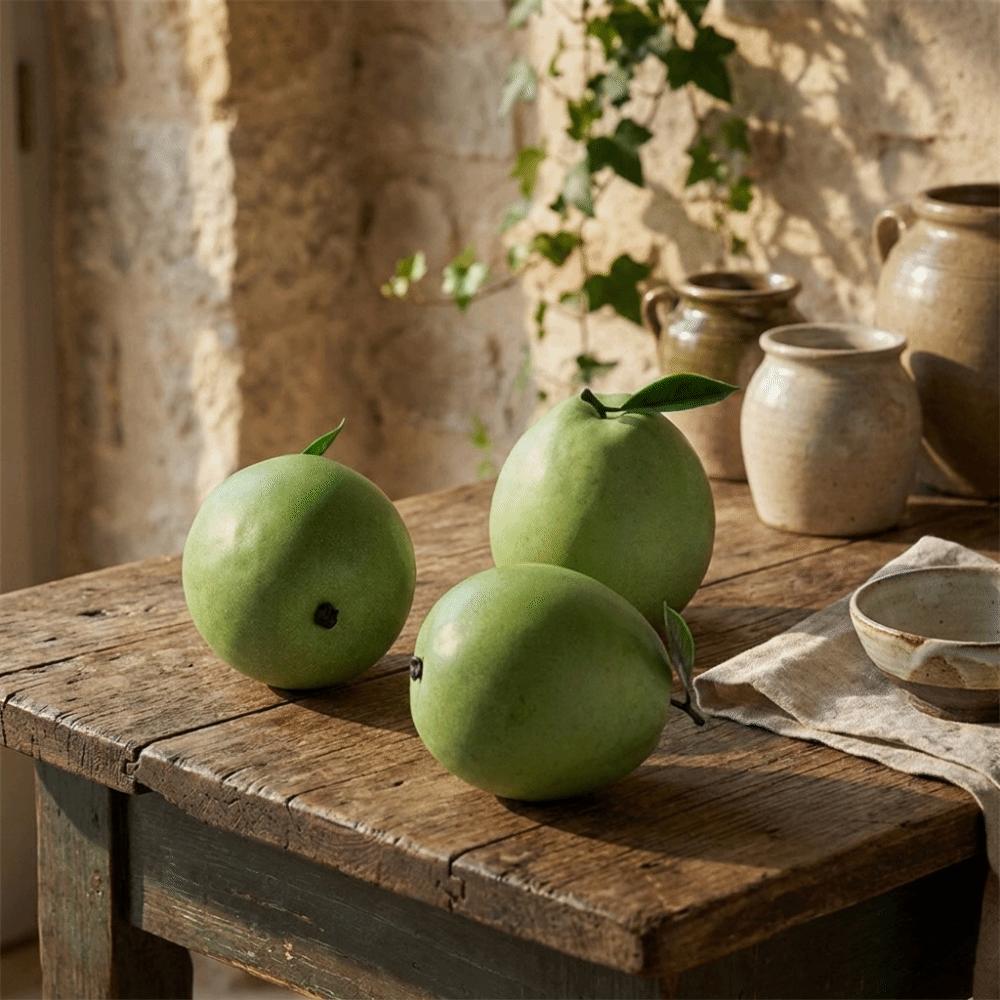 Home Decor Realistic Simulation Guava Handicrafts Lifelike Fake Fruit Funny Artificial Guava Kid Toy Gift