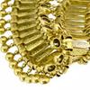 European Retro Coin-Style Half-Round Gold Silver Alloy Necklace