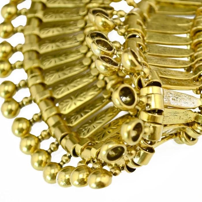 European Retro Coin-Style Half-Round Gold Silver Alloy Necklace
