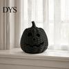 Binnen Oogst Seizoensdecoratie Nep Rotan Halloween Pompoen Beeldje, Zwart Hars Beeld met Heks Veelzijdig Entree Ornament Hoed, Rustiek