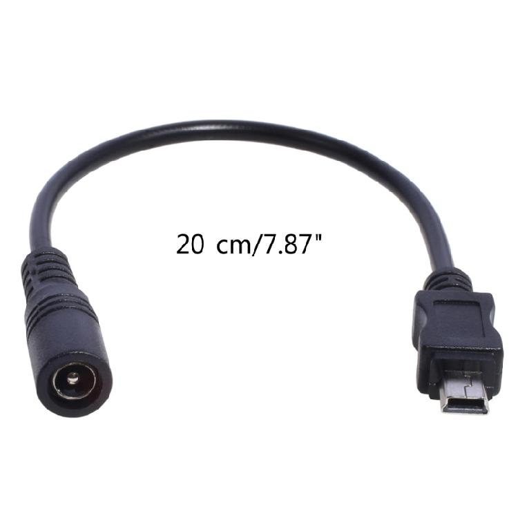 5V 3A Mini USB Power Cable 5.5 x 2.1mm DC Charging Connector for Speaker MP3 MP4