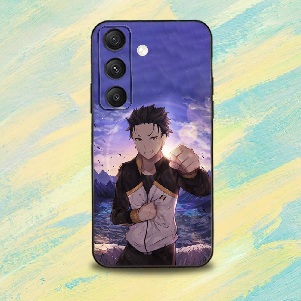 N-Natsuki Re0 Subaru Phone Case For Samsung S25,S24,S10,S22,S21,S20,S23,Ultra,Plus,Lite,FE,Soft Silicone Black Cover