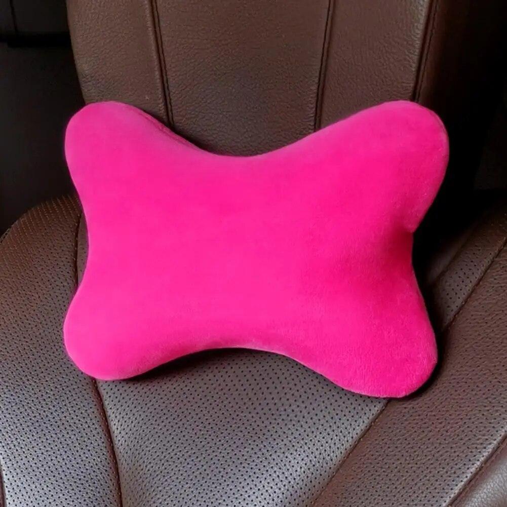 Neck Pillow Detachable Super Soft Polyester High Elasticity Headrest Cushion for