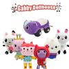 2025 Neues Gabby's Puppenhaus Plüschtier Mercat Zeichentrick Stofftiere Lachende Katze Auto Katze Umarmung Gaby Mädchen Geburtstagsgeschenk