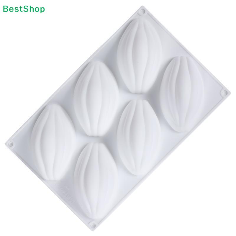6 Cavitys Olive Pastry Silicone Cake Mold Chocolate Mold Baking Cake Decoration Mousse Dessert Bakeware Home DIY