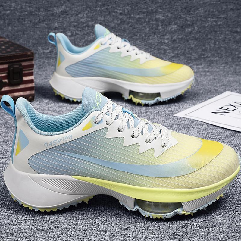 High Quality Men Women Running Shoes Trendy Stylish Durable Tennis Shoes Comfort Breath Odor Control Thick Sole Grip Sneakers