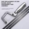 Mini Hacksaw Stainless Steel Frame Handmade Small Hacksaw Household DIY Handheld Saw for Wood / Plastic / Metal Cutting