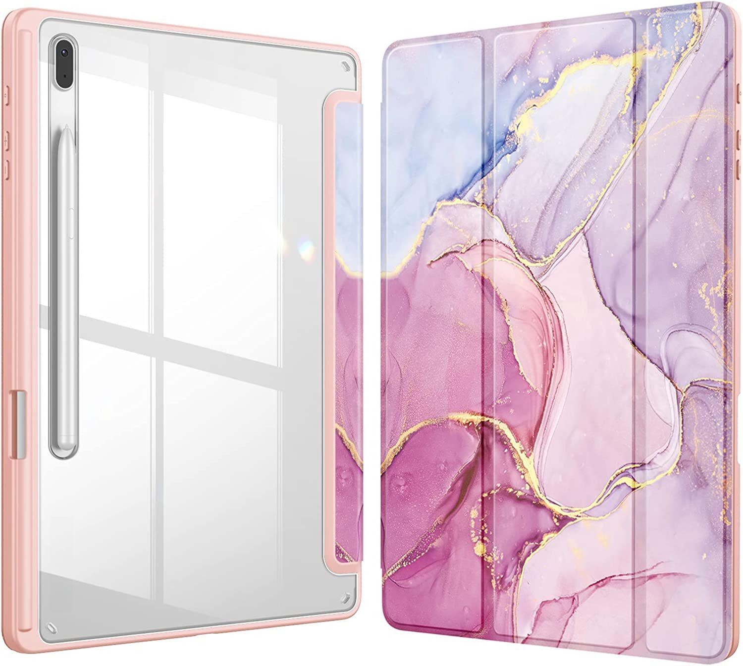FOR Samsung Galaxy Tab S7 S8 Case 11 Inch Acrylic Tri-fold Stand Pen Holder Shockproof Tablet Cover S7liteFE-S812.4