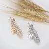 Temperament Elegant Full  Hollow Feather Brooches For Women Men Brooch Suit Lapel Pin Jewelry Accessories Gift