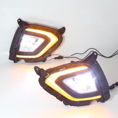 Compatible Daytime Running Lights with Yellow Turn Signals for 2017-2020 Hyundai IX25/Creta