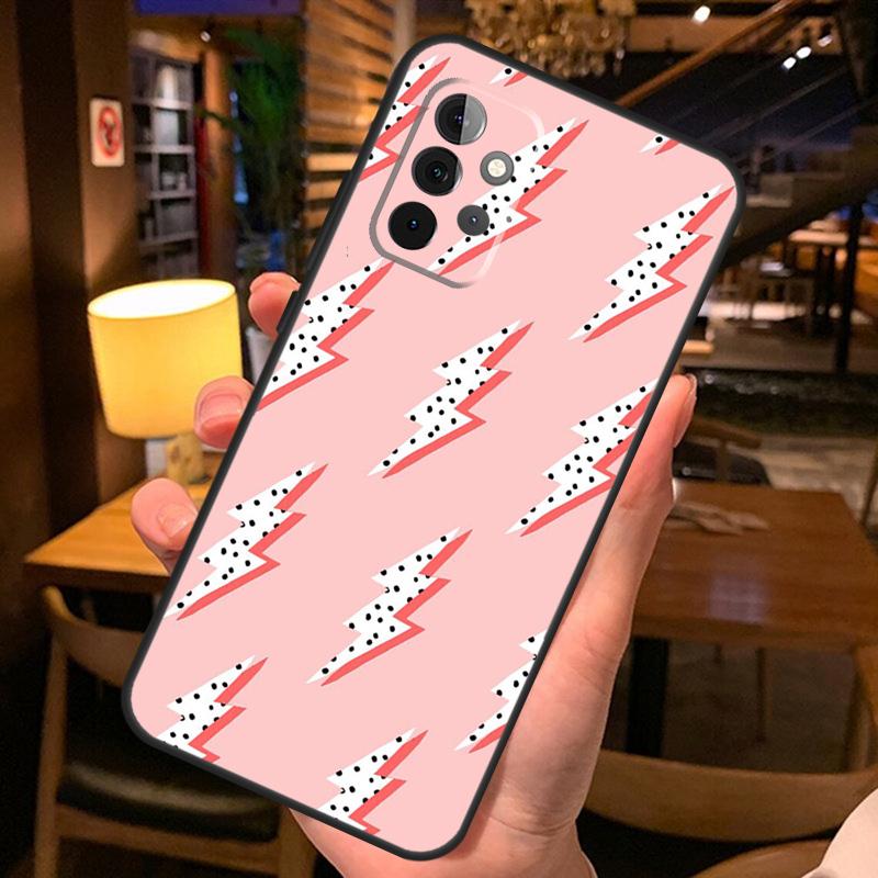 preppy stars lightning pink Case For Samsung Galaxy A52 A12 A22 A32 A42 A51 A71 A13 A23 A33 A53 A14 A54 A34 Phone Cover