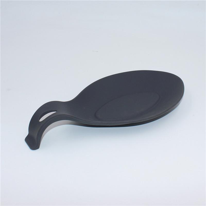 Kitchen Silicone Spoon Rest, Flexible Almond-Shaped Silicone Kitchen Utensil Rest Ladle Spoon Holder