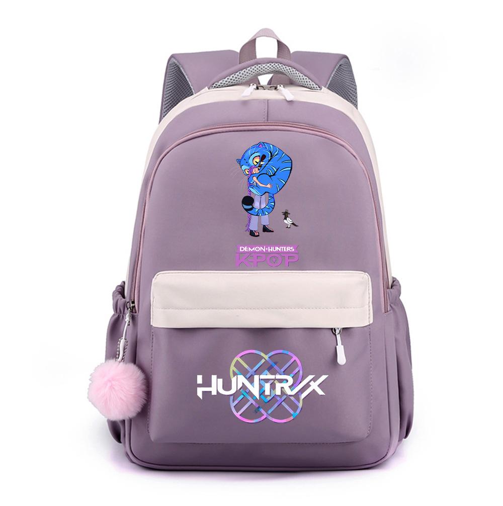 Anime Cartoon K-Pop Demon Hunters Printed Large Capacity Waterproof Backpack for Teenger Student Girl Boy Schoolbag Bookbag Gift Travel Bag