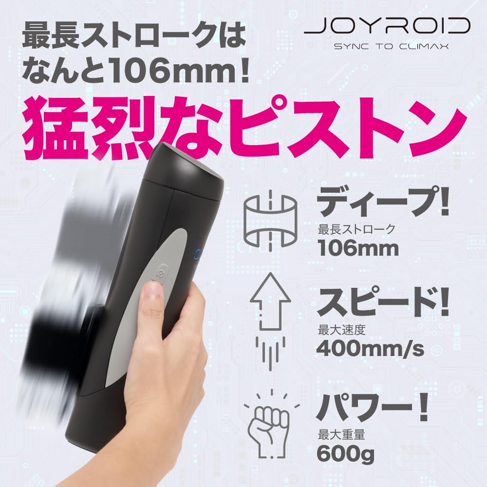 Advanced Masturbator Realistic JOYROID First Joyroid Electric Masturbator Loob Masturbator Drive Device Synchro Real Masturbator Made of Soft Material