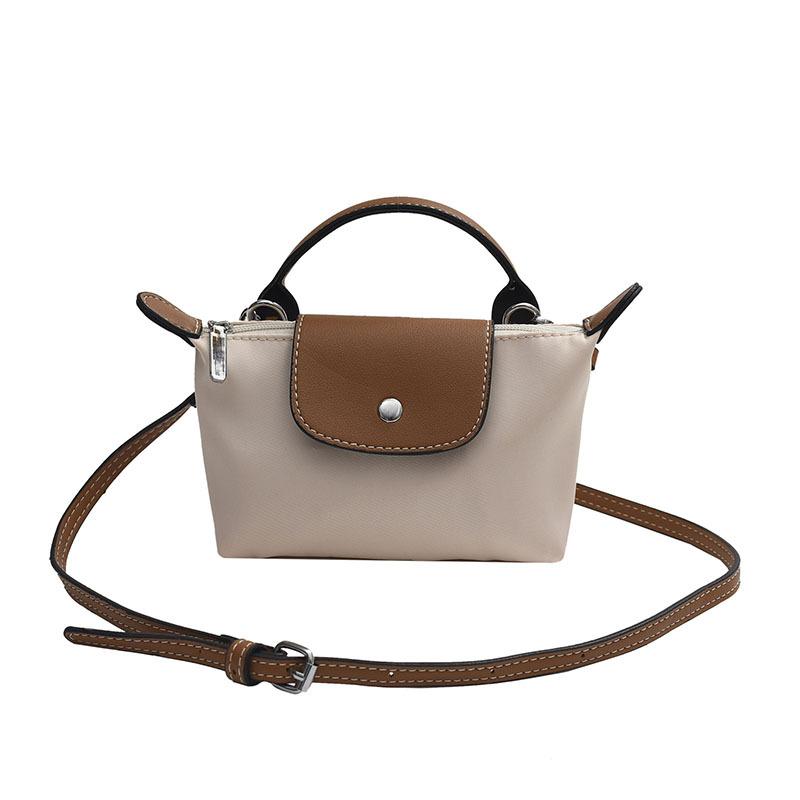 

New trendy fashion texture contrasting color bucket bag high-end handbag shoulder crossbody mobile phone bag female