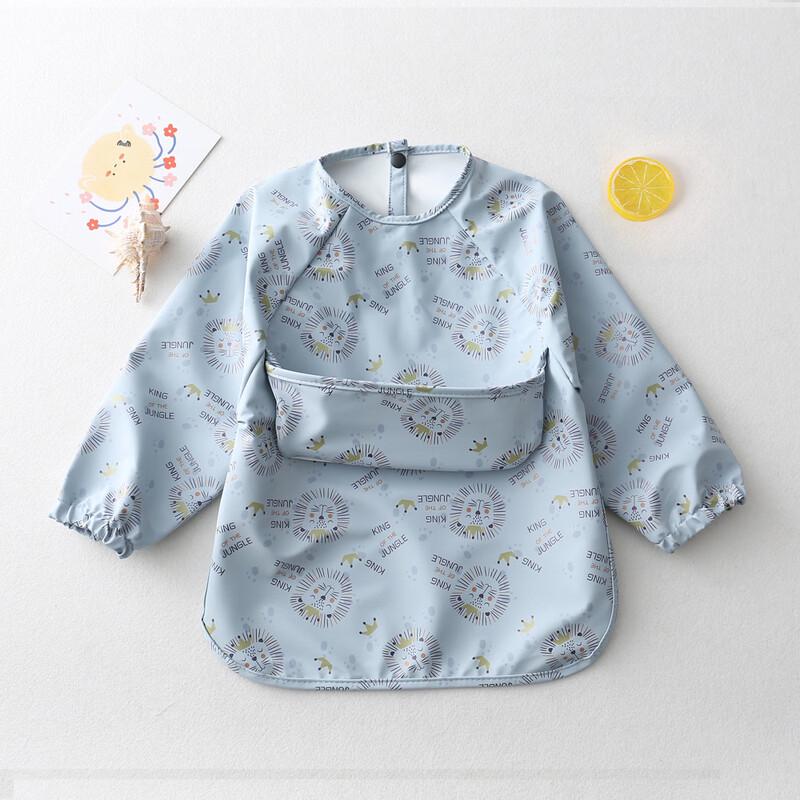 Kids Waterproof Long-Sleeve Feeding Apron