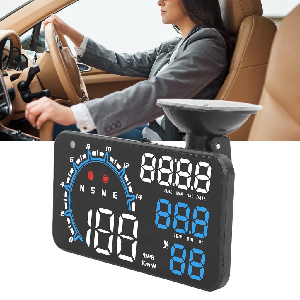 GPS Speedometer Speed Alarm Fatigue Driving Reminder Rugged HD Display HUD Display   for Car