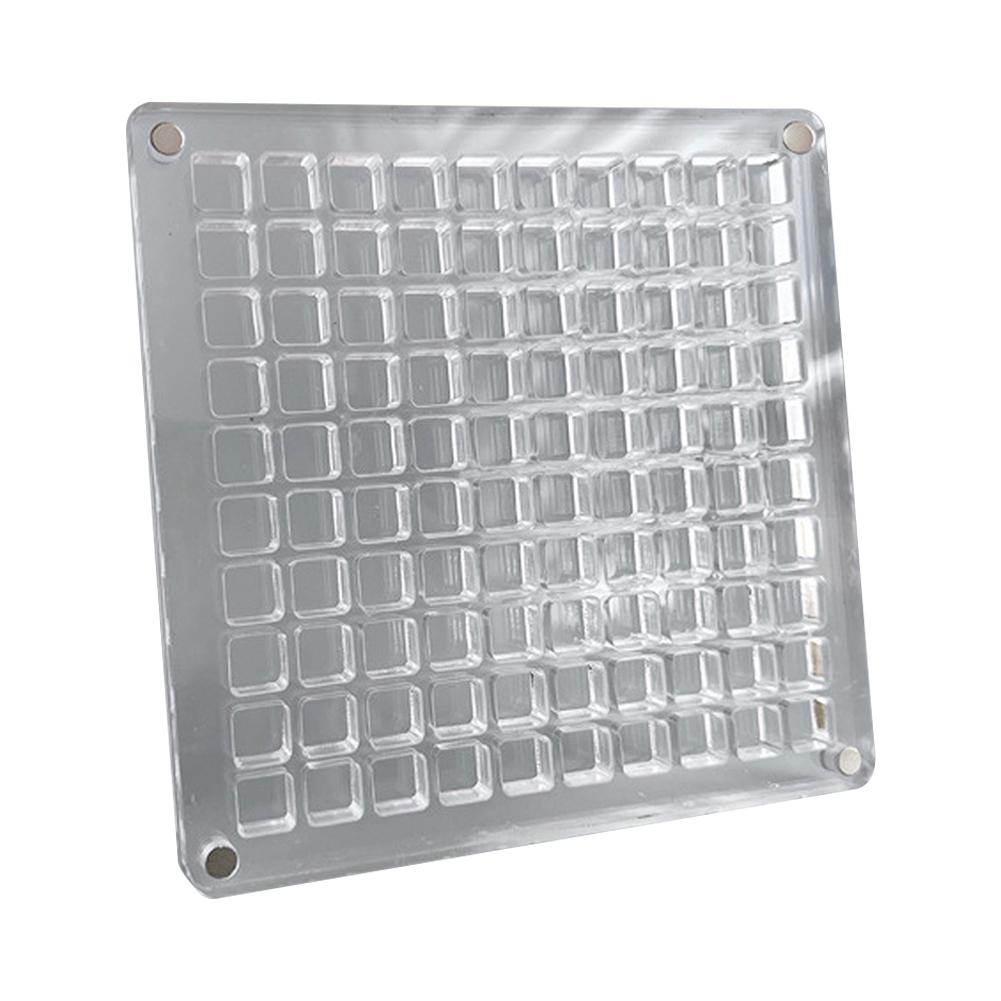 Acrylic Magnetic Seashell Display Box 36/64/100 Grids Rock Display Case Rock Collection Box for Bead Nail Jewelry