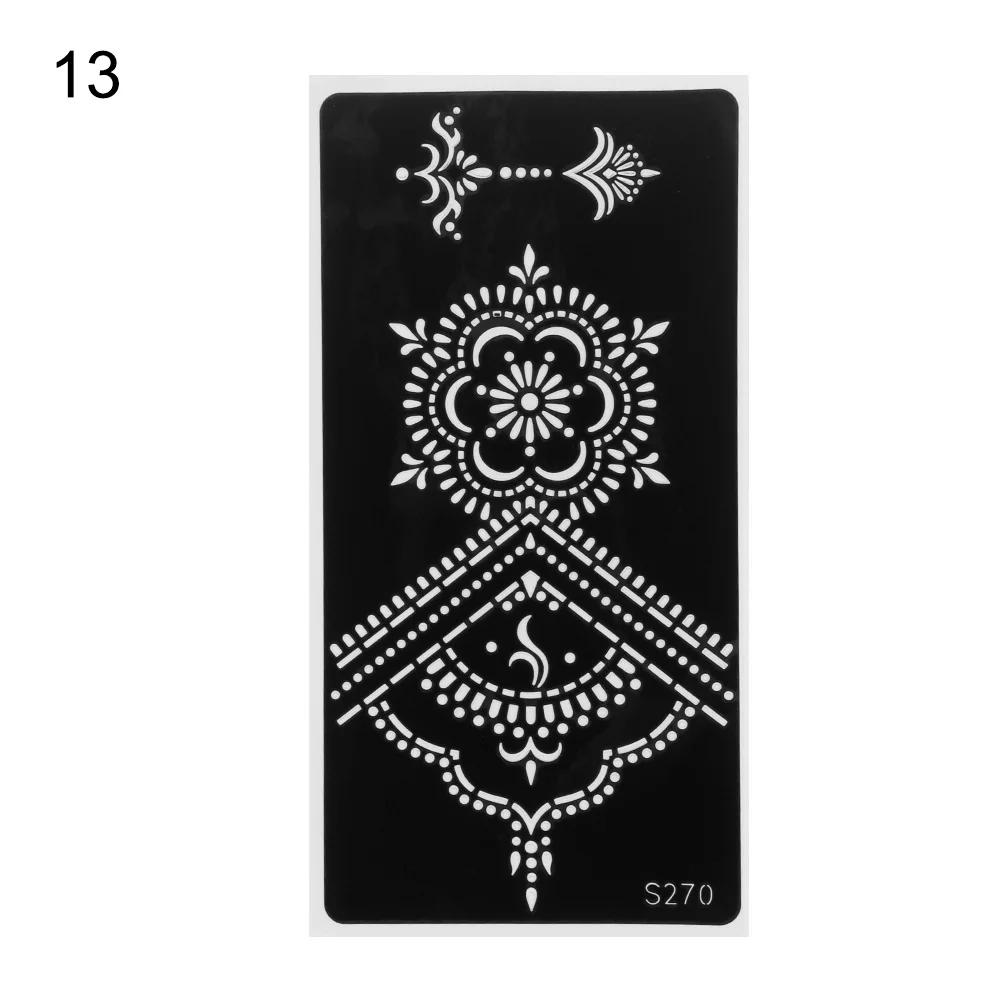 2025 Neues Professionelles Henna Schablone Temporäres Handtattoo Körperkunst Aufkleber Vorlage Hochzeit Werkzeug Blume Tattoo Schablone