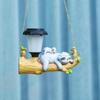Solar LED Hanging Squirrel & Sloth Garden Light - Outdoor Decorative Cartoon Animal