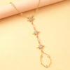 Pulsera de Guante con Estrella de Ocho Puntas, Pulsera de Cadena Ajustable de Aleación de Zinc, Pulsera Brillante de Estrella para Regalo de Joyería