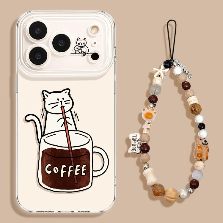 Cat Mobile Phone Case Is Suitable for Apple 11promax Cute 11 Sets iPhone11 Transparent 11 Simple 11 Lanyard